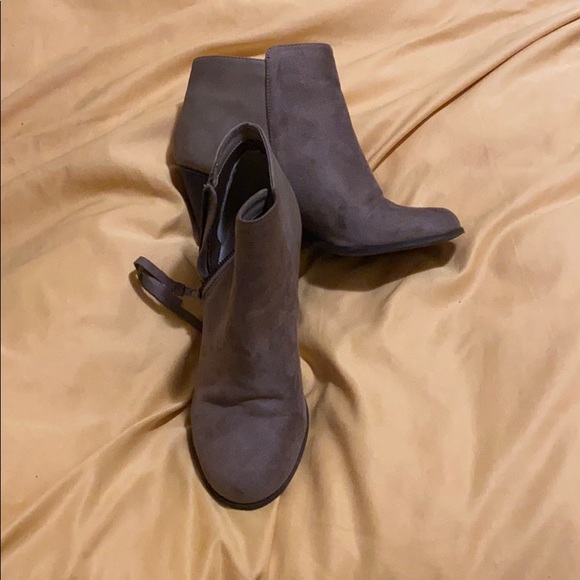 Suede ankle booties - Picture 2 of 3
